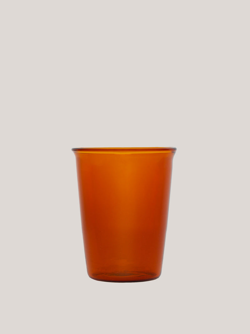 12oz Amber Cafe Glass