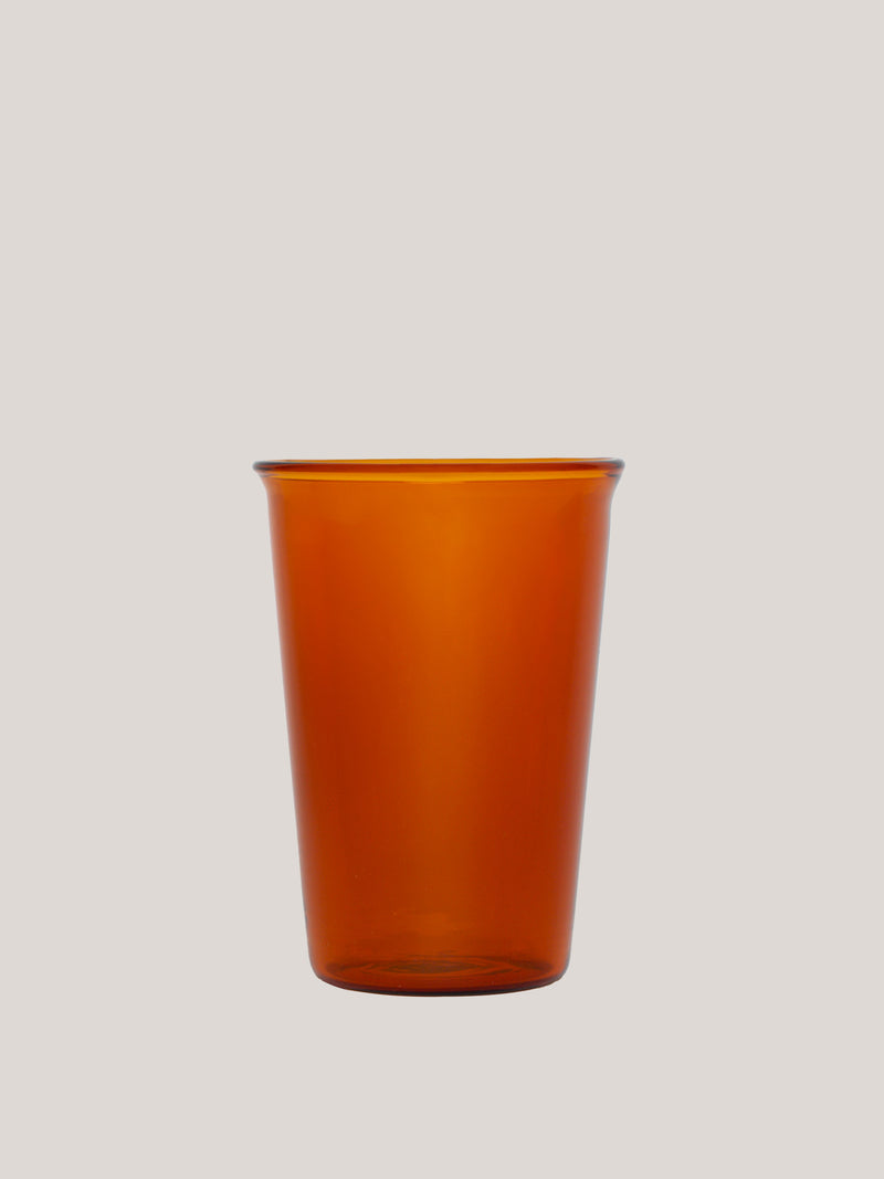 15oz Amber Cafe Glass