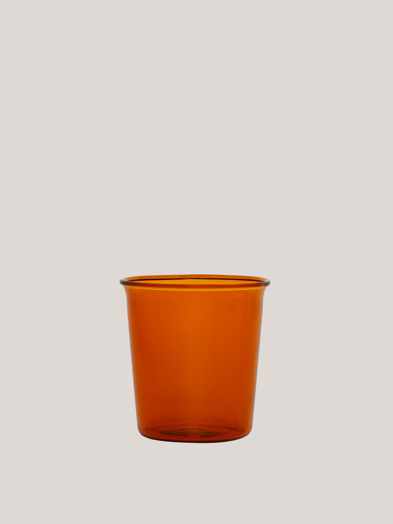 8oz Amber Cafe Glass